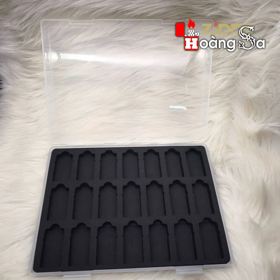 Hộp Nhựa Dẻo Chứa 21 Bật Lửa Zippo Slim - Ảnh 2