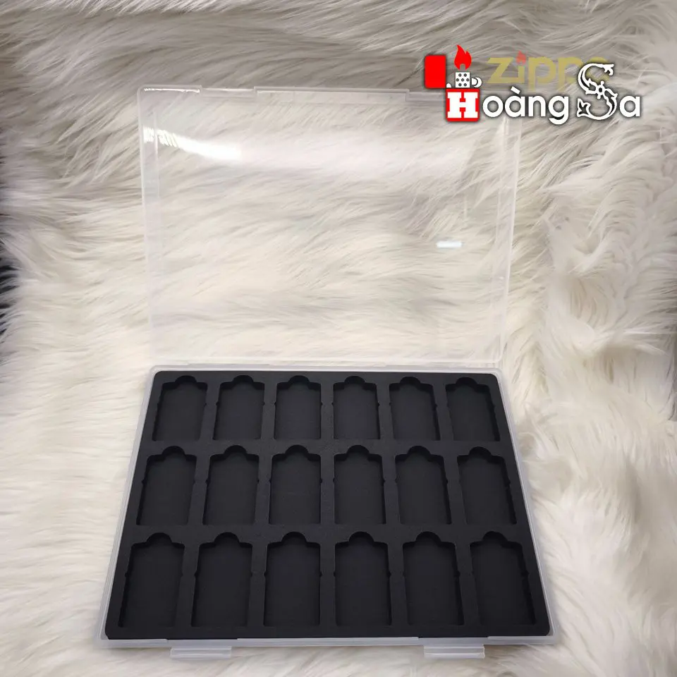 Hộp Nhựa Dẻo Đựng 18 Bật Lửa Zippo