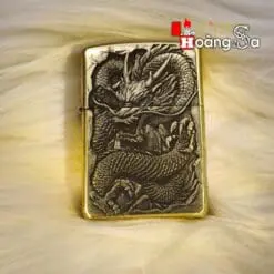 Bật Lửa Zippo Armor Chính Hãng Khắc Rồng 3D Mới Nguyên Hộp