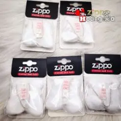 Combo 5 Bộ phụ kiện bông gòn, tim bấc, chặn xăng cho bật lửa Zippo, Zoro