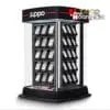 Tủ trưng bày Zippo chính hãng 60 cây, xoay tự động, có đèn LED