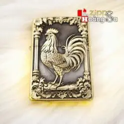 Bật lửa Zippo Armor Brass chủ đề Gà Trống 3D chính hãng