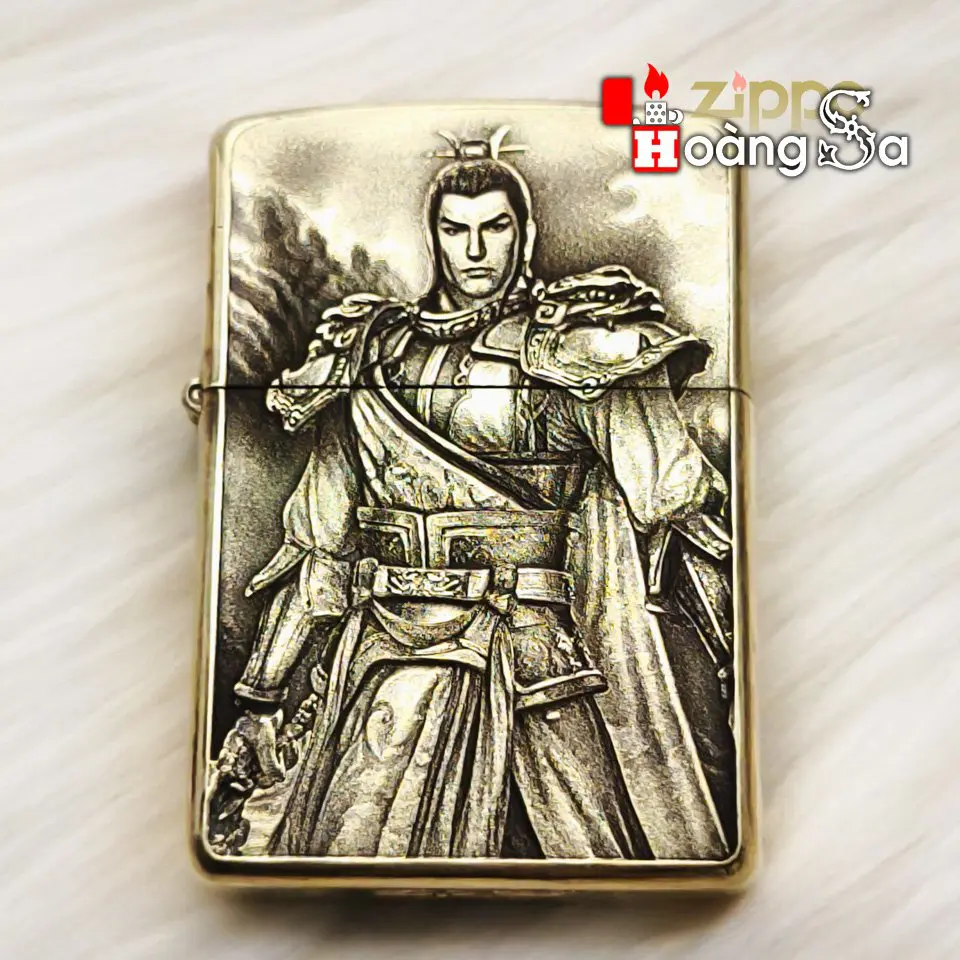 ZIPPO armor brass chủ đề Ngũ Hổ Tướng - Ảnh 3