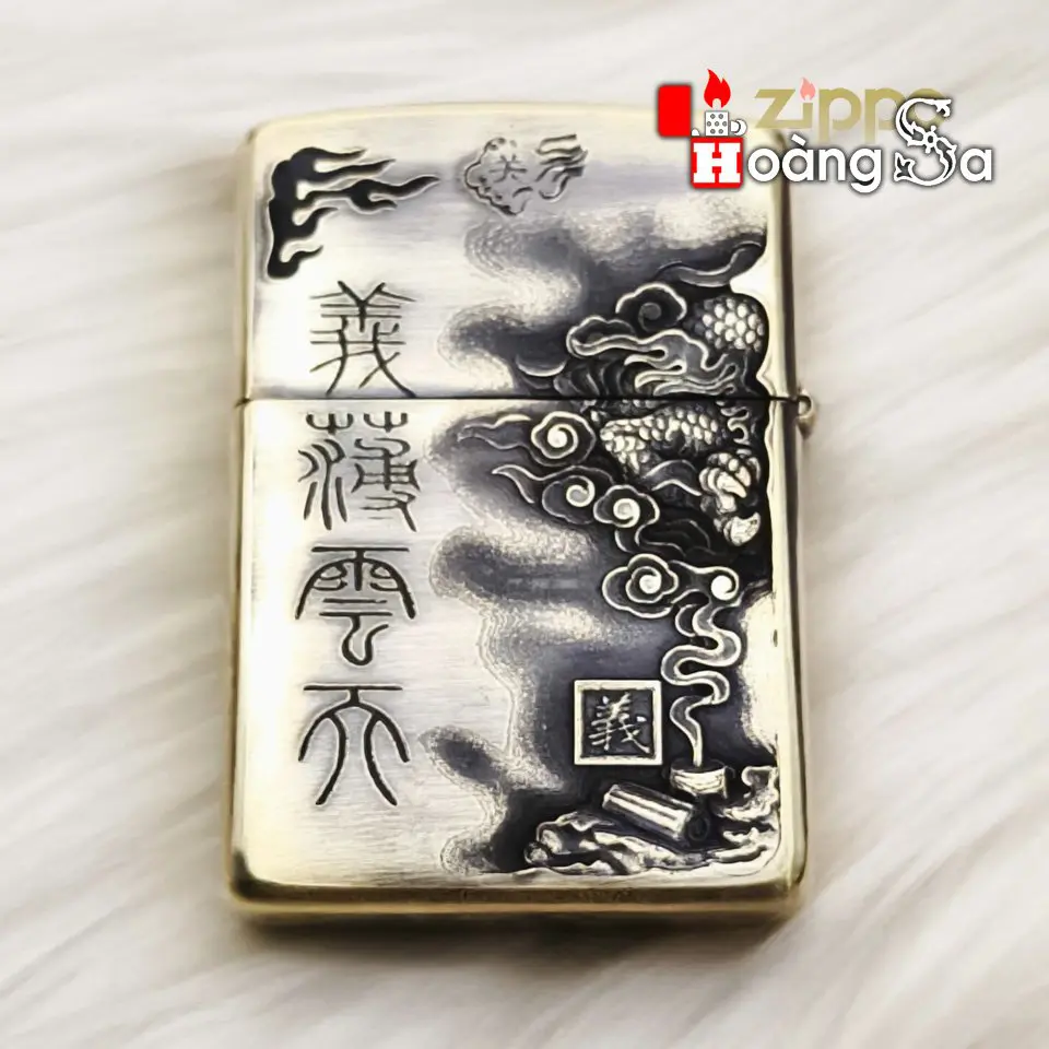 ZIPPO armor brass chủ đề Ngũ Hổ Tướng - Ảnh 4
