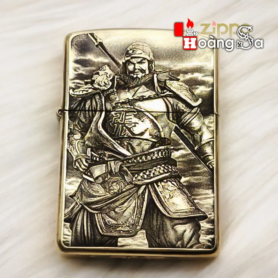 ZIPPO armor brass chủ đề Ngũ Hổ Tướng - Ảnh 2