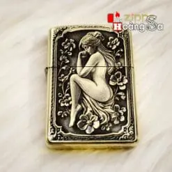 Zippo armor brass điêu khắc 3D nghệ thuật