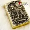 Zippo Armor Brass Khắc 3D Hình Sói