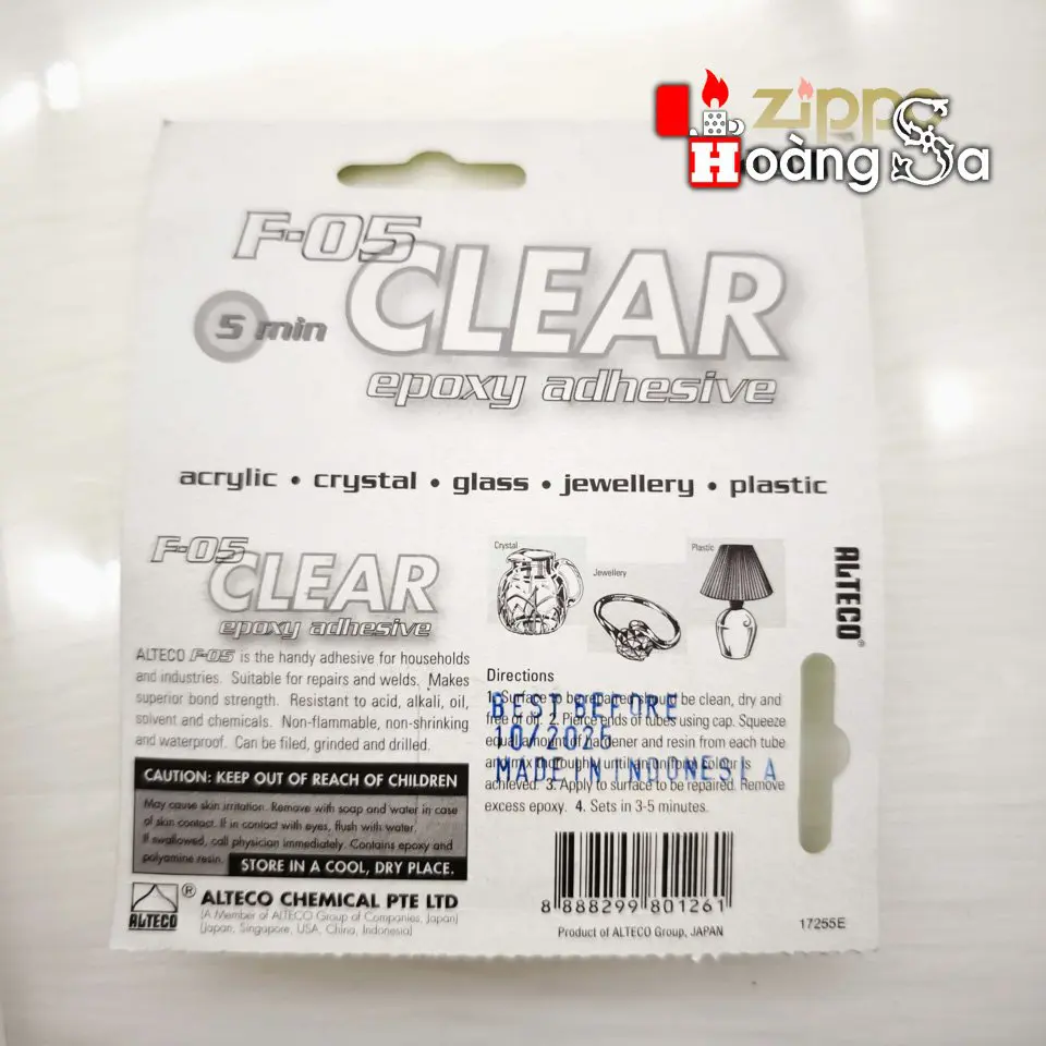 Keo AB  - Dán Emblem, Sụp Hầm Zippo Siêu Chắc, Trong Suốt - Ảnh 2
