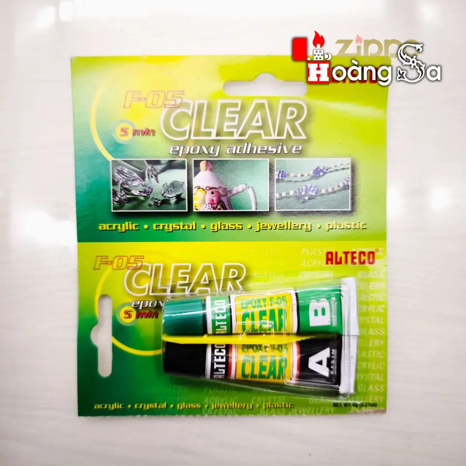 Keo AB  - Dán Emblem, Sụp Hầm Zippo Siêu Chắc, Trong Suốt