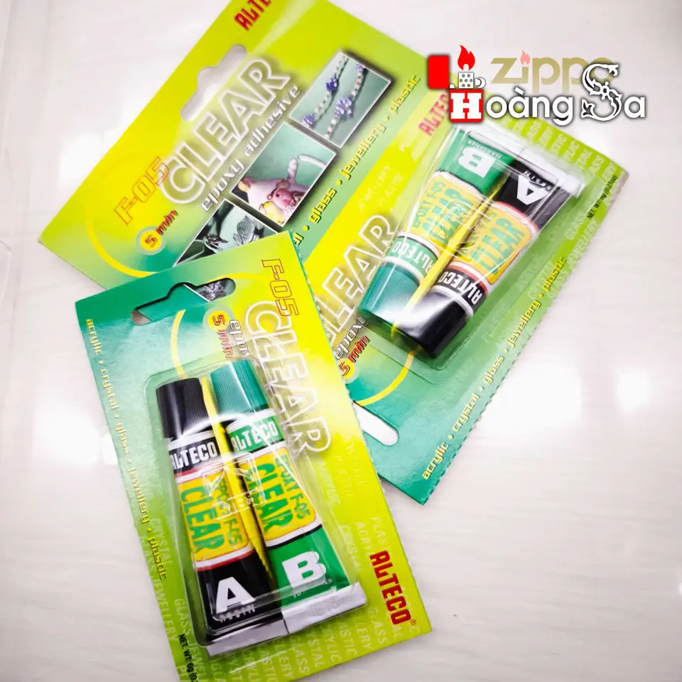 Keo AB  - Dán Emblem, Sụp Hầm Zippo Siêu Chắc, Trong Suốt - Ảnh 4