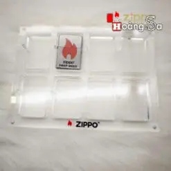 Khung Mica Trong Suốt Trưng Bày 8 Zippo Cao Cấp