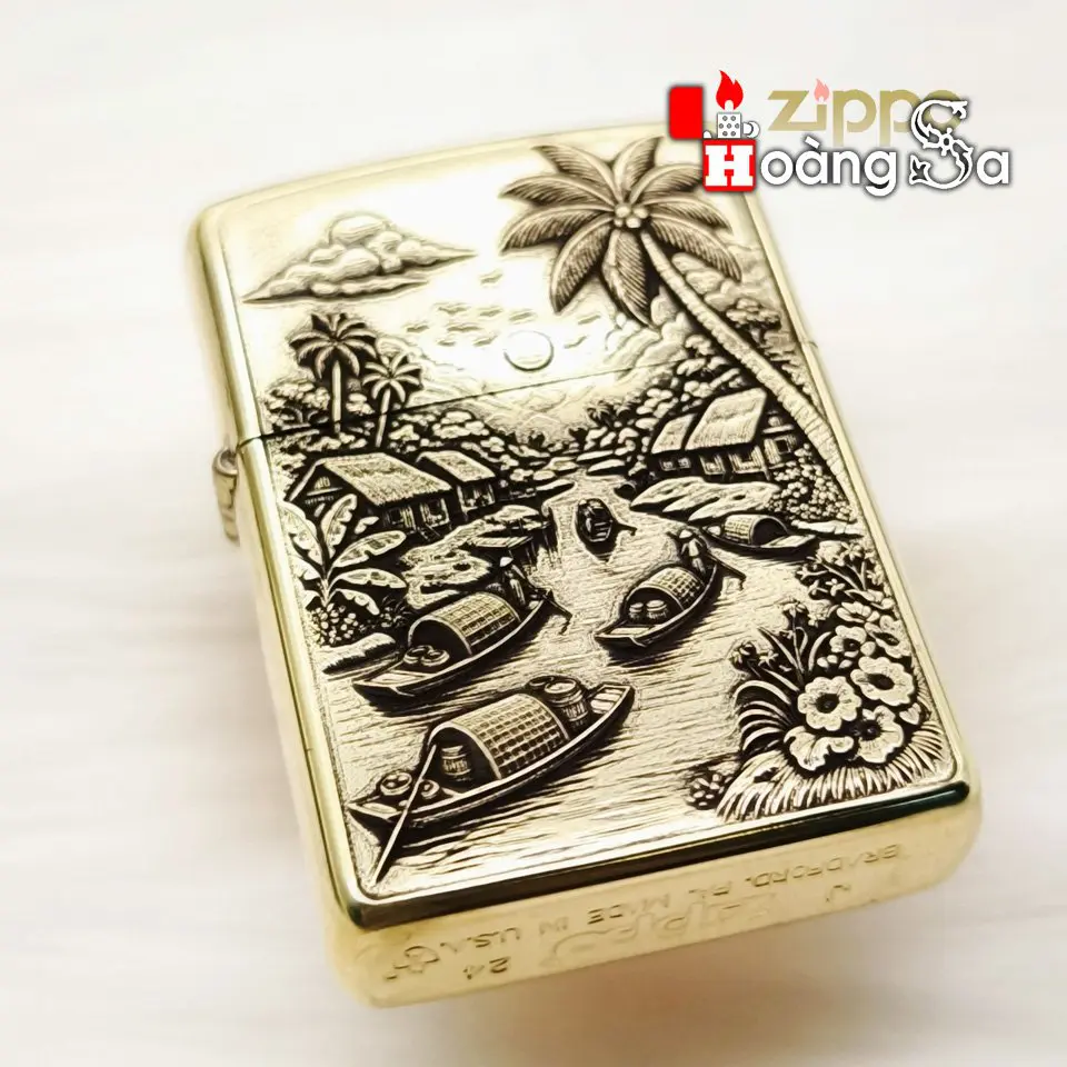 Zippo Armor™ Brass - Sông Nước Miền Tây - Ảnh 2