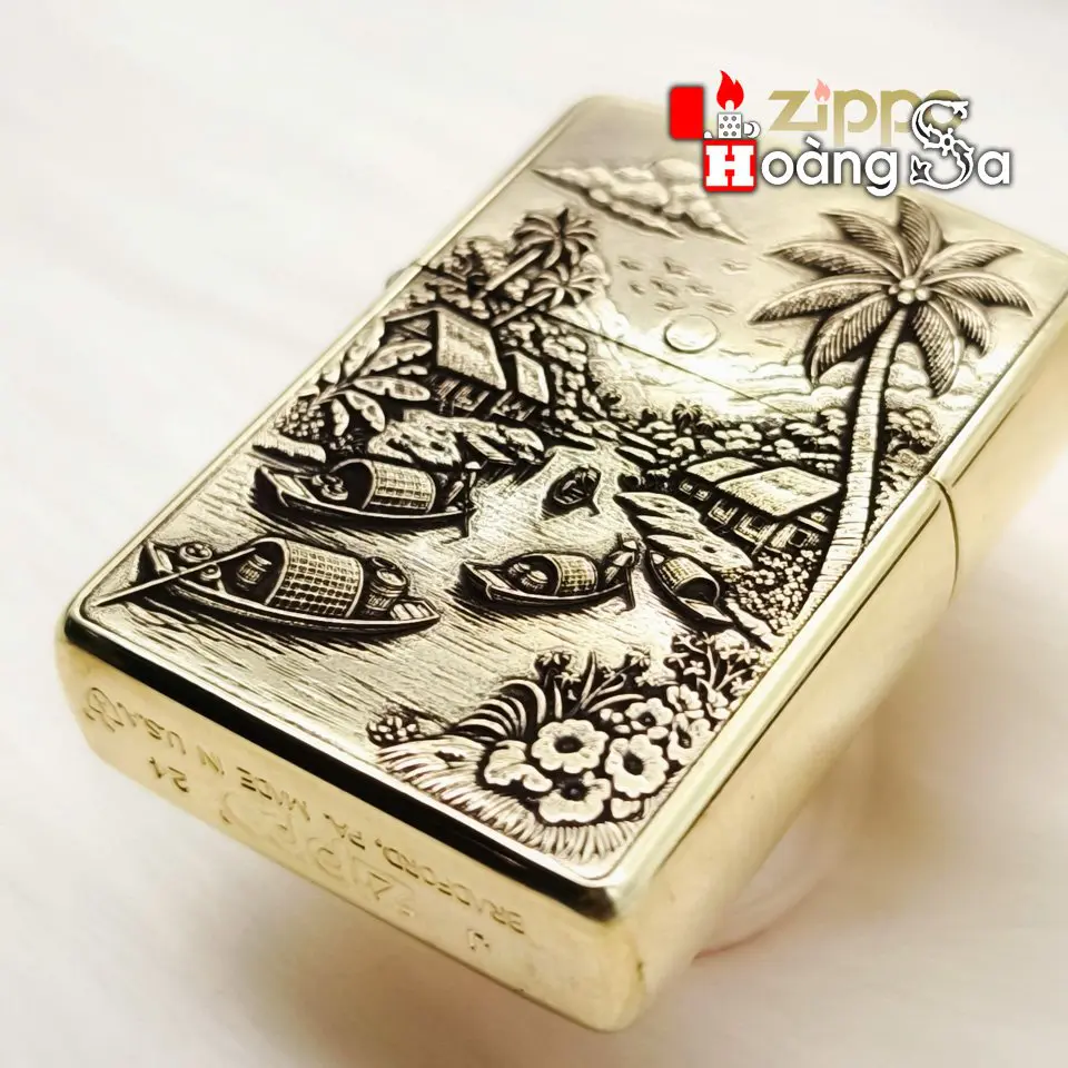 Zippo Armor™ Brass - Sông Nước Miền Tây - Ảnh 3