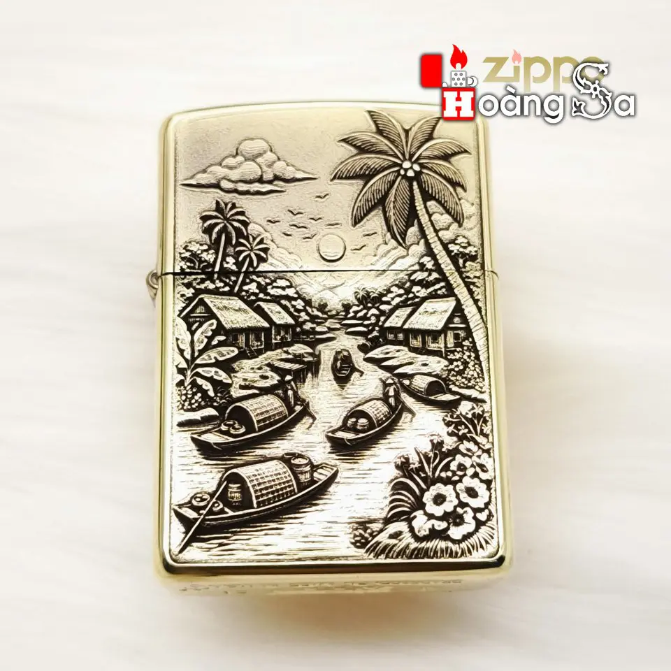 Zippo Armor™ Brass - Sông Nước Miền Tây
