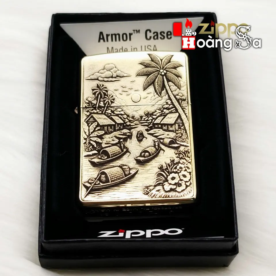 Zippo Armor™ Brass - Sông Nước Miền Tây - Ảnh 4