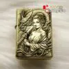 Zippo Armor™ Brass - Nữ Kiếm Sĩ & Rồng Châu Á