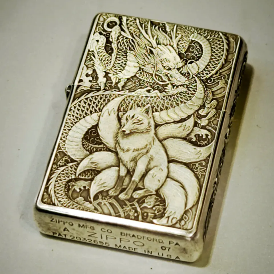 Mẫu khắc Hồ Ly và Rồng - Ảnh 2