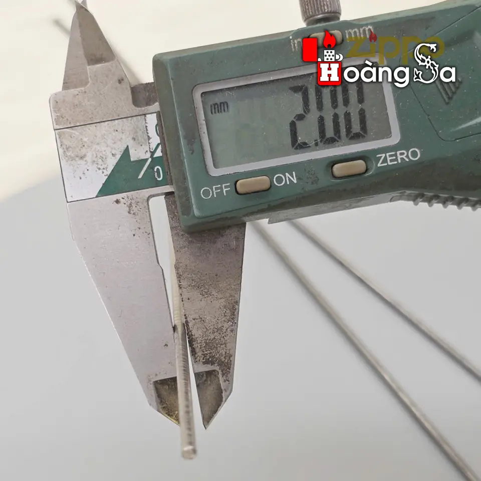 thép không gỉ nguyên thanh 40 cm chuyên phục hồi bản lề 3 chấu zippo đời 1946-1949 - Ảnh 6