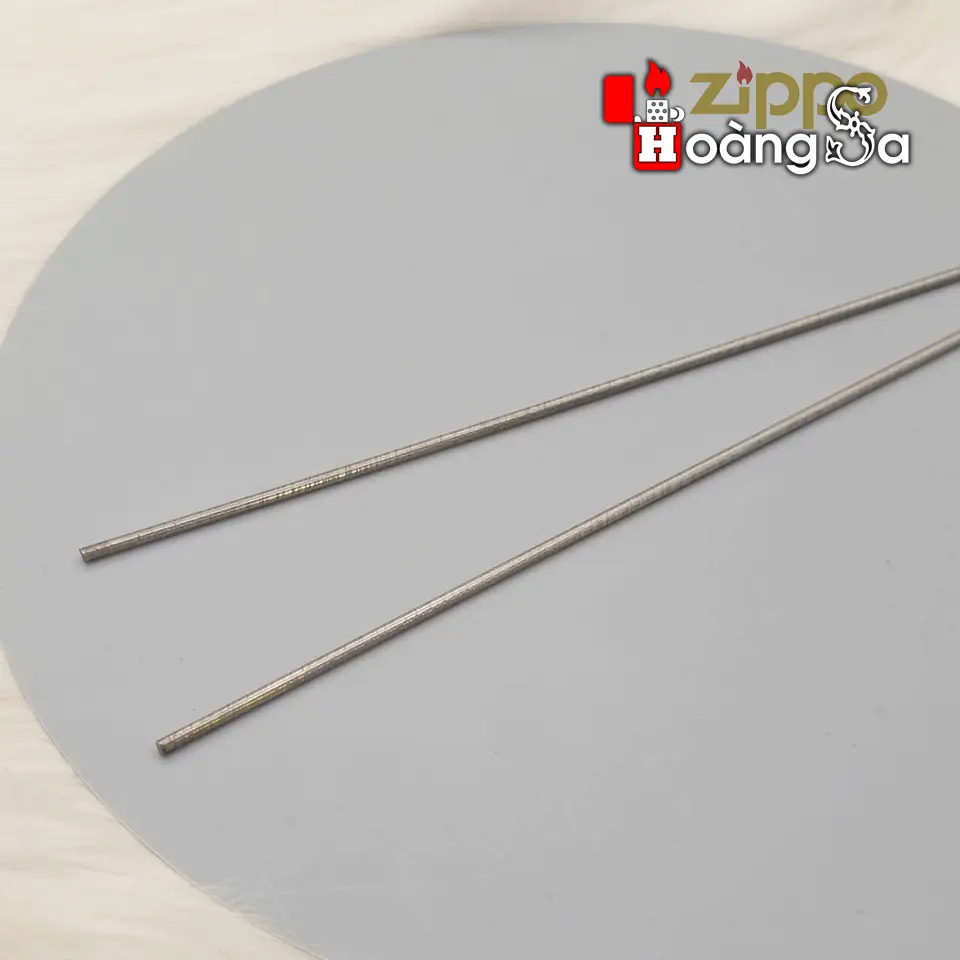 thép không gỉ nguyên thanh 40 cm chuyên phục hồi bản lề 3 chấu zippo đời 1946-1949 - Ảnh 5
