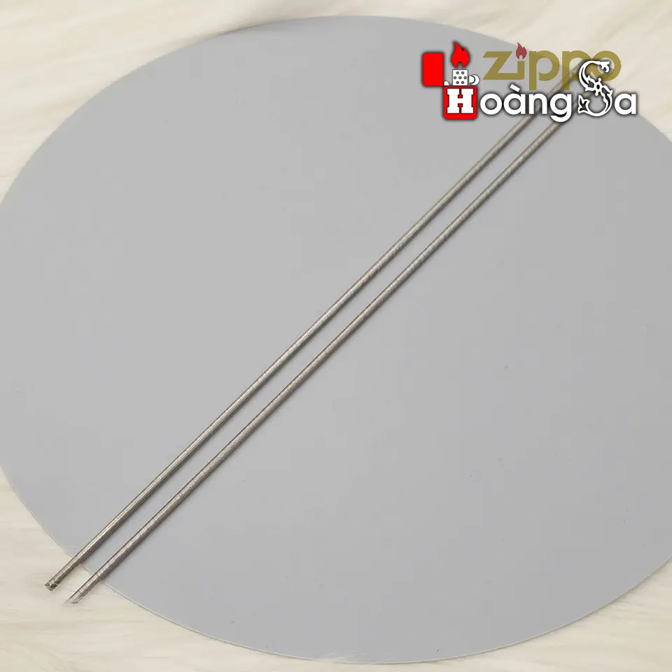 thép không gỉ nguyên thanh 40 cm chuyên phục hồi bản lề 3 chấu zippo đời 1946-1949 - Ảnh 4