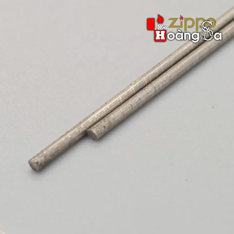 thép không gỉ nguyên thanh 40 cm chuyên phục hồi bản lề 3 chấu zippo đời 1946-1949 - Ảnh 2