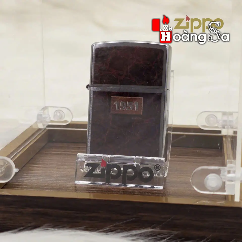 hộp bảo quản trưng bày zippo (display case) mica acrylic và đế gỗ sang trọng (kt 10x10x12 cm) - Ảnh 2