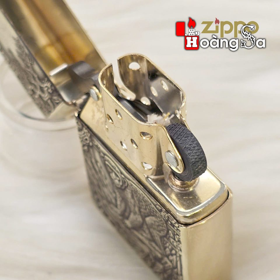 Zippo Armor Brass Khắc 3D Chủ Đề Tuổi Khỉ - Ảnh 4